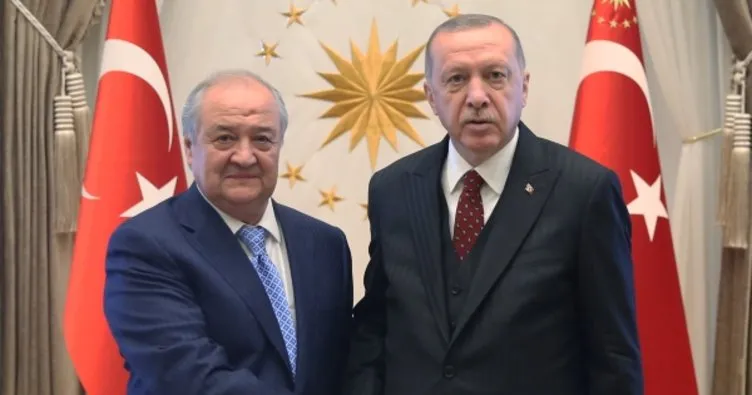 Başkan Erdoğan, Özbekistanlı bakanı Külliye’de kabul etti