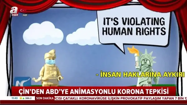 Çin, ABD'nin corona virüs suçlamalarına animasyon filmi yayınlayarak cevap verdi | Video