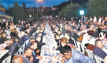 İlçenin yarısı iftar sofrasında