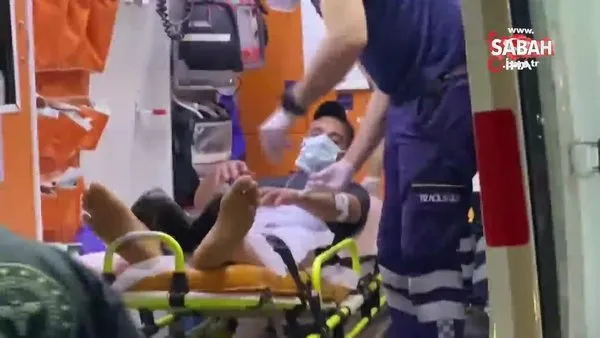 Husumetlisi tarafından baltayla yaralandı | Video