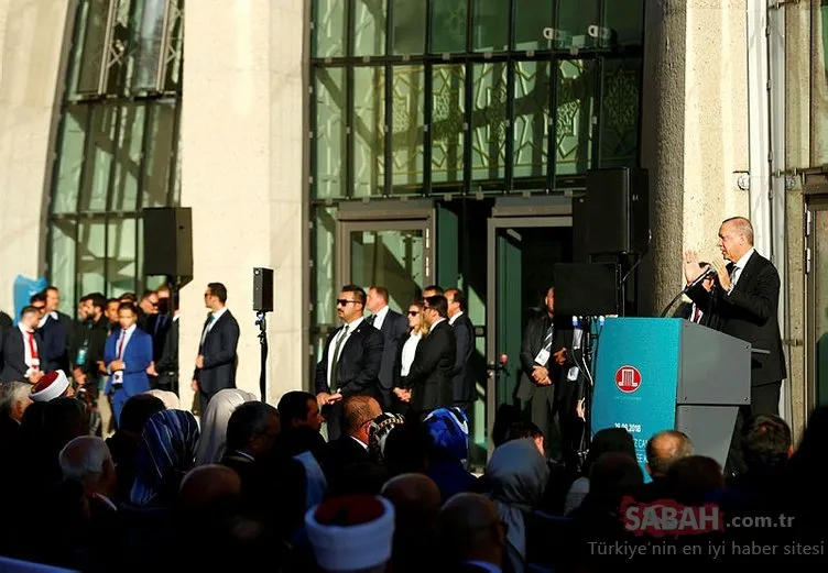 Başkan Erdoğan Köln’de Merkez Cami’nin açılışını yaptı! İşte törenden dikkat çeken kareler