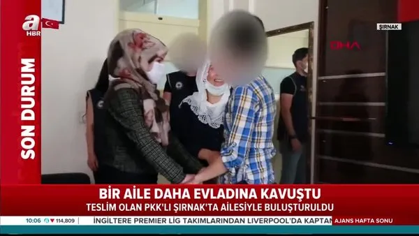 Bir aile daha evladına kavuştu! Teslim olan PKK'lı kadın, ailesiyle buluşturuldu | Video