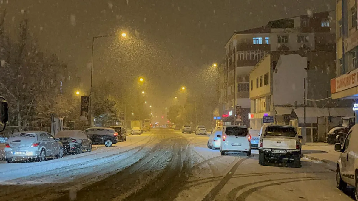 Ardahan'a mevsimin ilk karı düştü Ardahan'a mevsimin ilk karı düştü