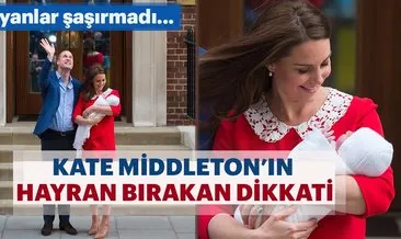 Kate Middleton’un hayran bırakan dikkati!