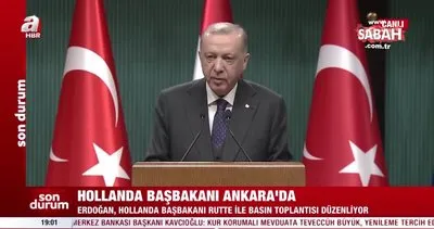 Son dakika: Hollanda Başbakanı Mark Rutte Ankara’da: Başkan Erdoğan: Tek çıkış yolu diplomasi | Video