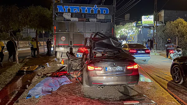 Kaza sonrası görüntü