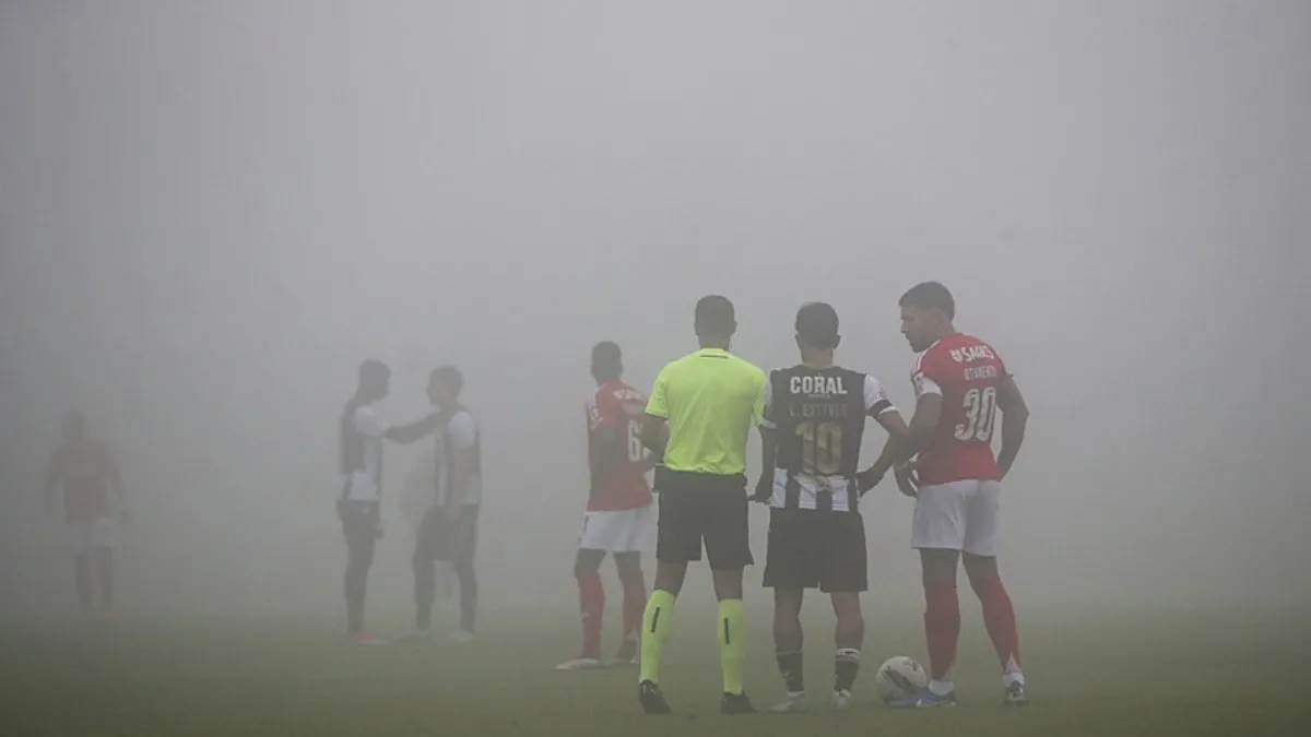 Nacional - Benfica maçına sis engeli
