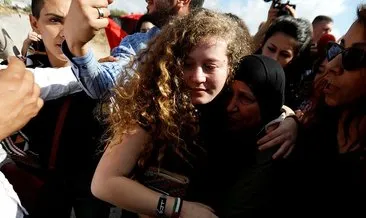 Filistinli Cesur kız Ahed Tamimi 7 ay sonra serbest
