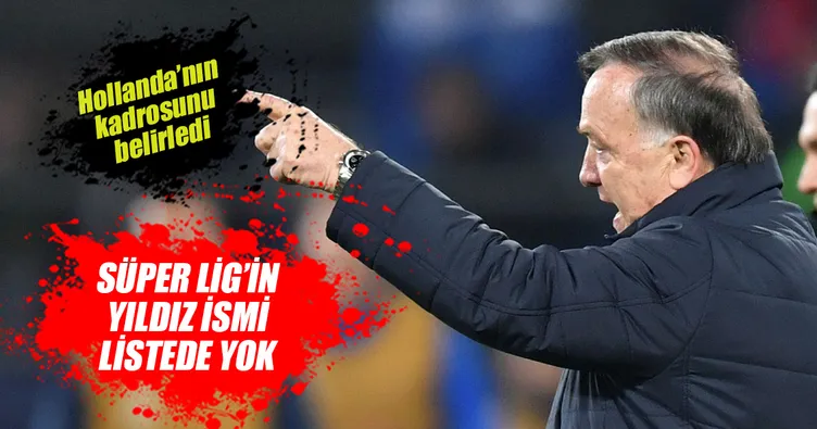 Advocaat Hollanda’nın kadrosunu belirledi
