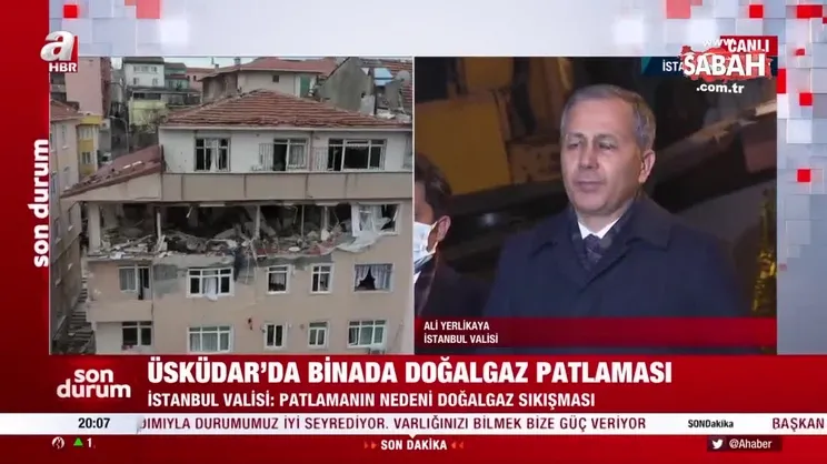 İstanbul Valisi'nden Üsküdar'daki patlamaya ilişkin açıklama: Her daire sahibine 50'şer bin TL para ve kira yardımında bulunuyoruz | Video