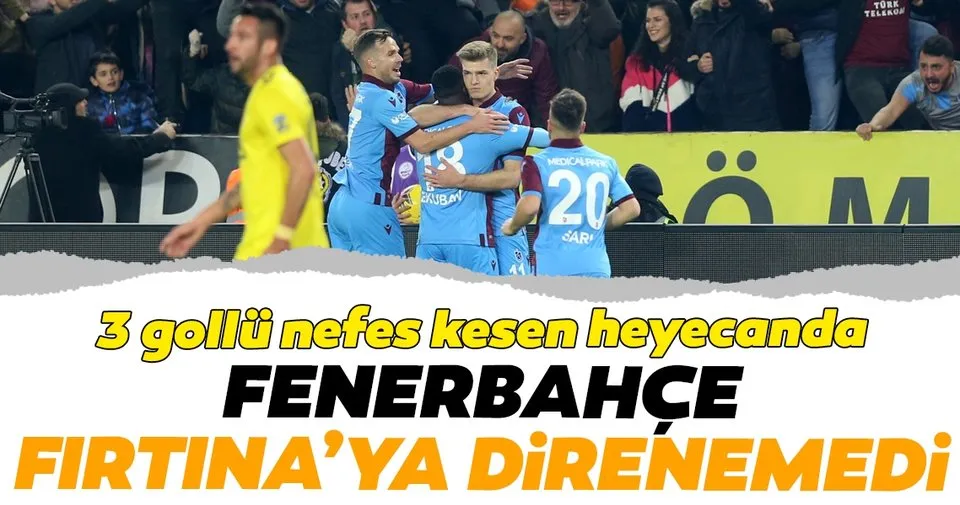 Trabzonspor 2 1 Fenerbahce Mac Sonucu Spor Haberleri