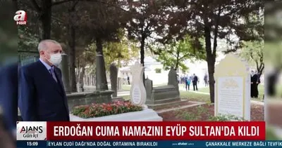 Cumhurbaşkanı Erdoğan Cuma namazını Eyüp Sultan Camii’nde kıldıktan sonra kabir ziyaretlerinde bulundu