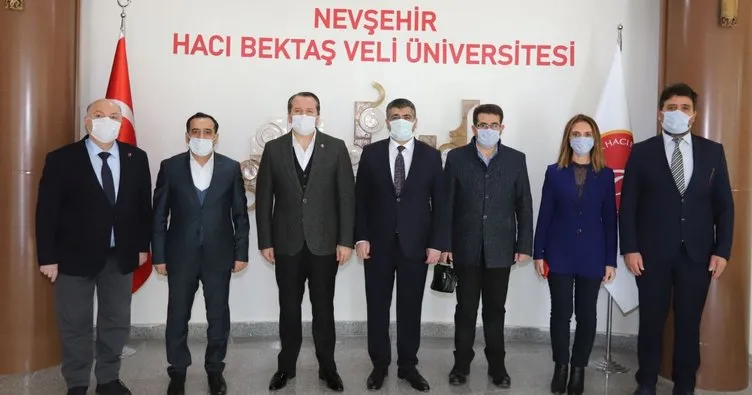 Memur-Sen Genel Başkanı Yalçın’dan NEVÜ Rektörü Aktekin’e ziyaret