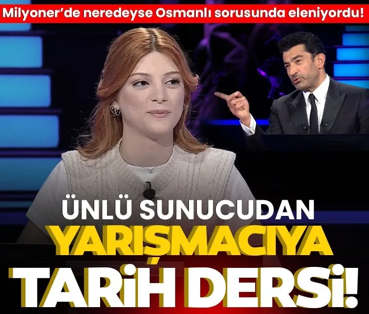 Kim Milyoner Olmak İster’de Osmanlı sorusu! Kenan İmirzalıoğlu yarışmacıya tarih dersi verdi!