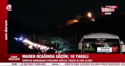 İzmir’de göçük olan maden ocağında kimse var mıydı? A Haber muhabiri canlı yayında paylaştı