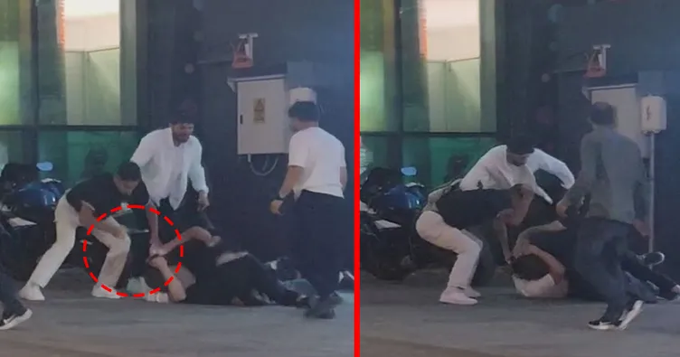 Arnavutköy’de dehşet! Tartıştığı genci yere yatırıp acımasızca darp ettiler: O anlar kamerada