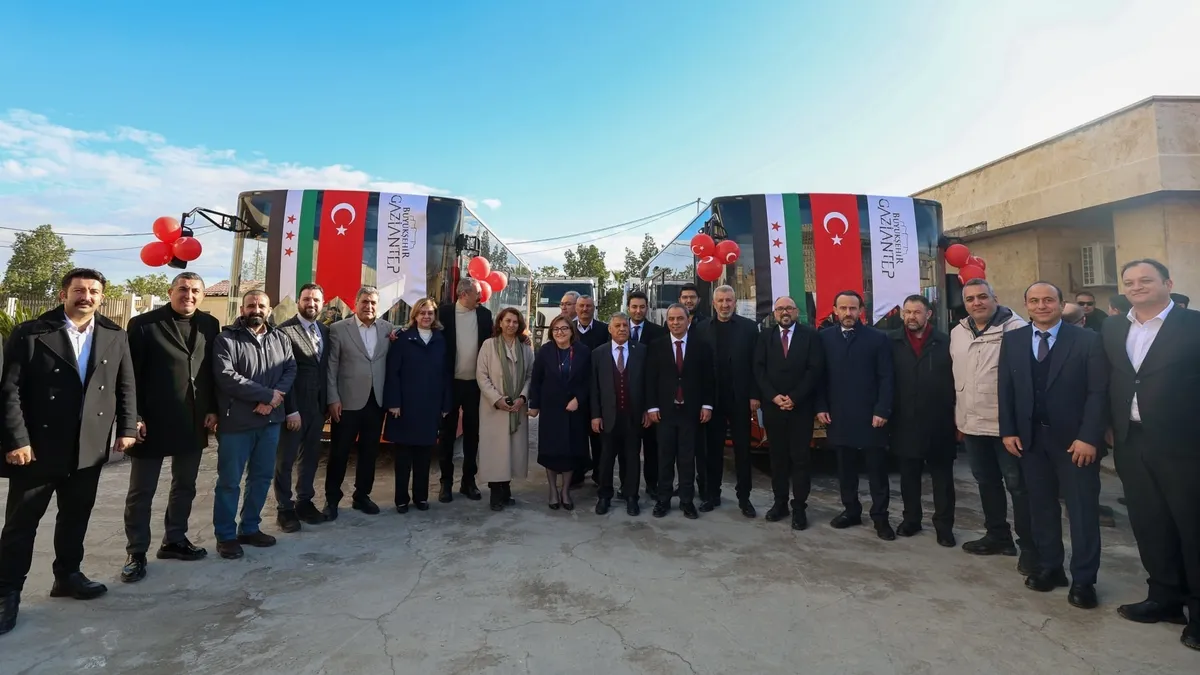 Gaziantep’ten Halep’in inşasına destek