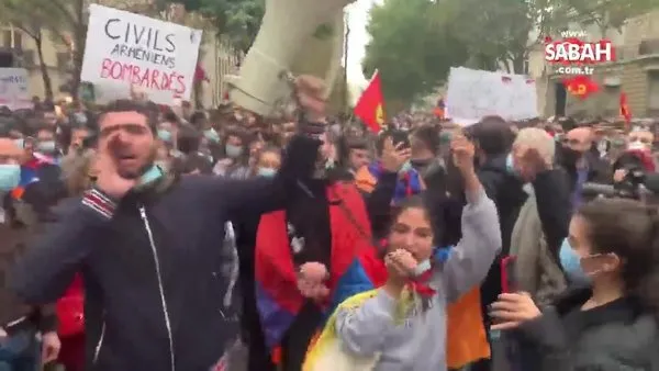 Ermeniler Paris'te PKK'lı teröristler ile birlikte gösteri düzenledi | Video