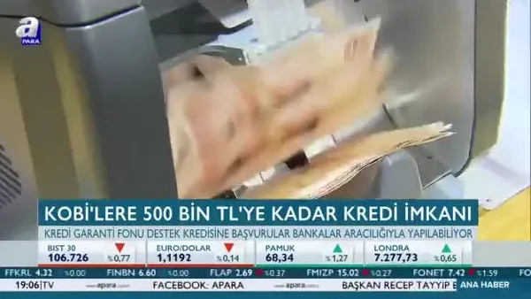 KOBİ'lere 500 bin TL'ye kadar kredi imkanı!