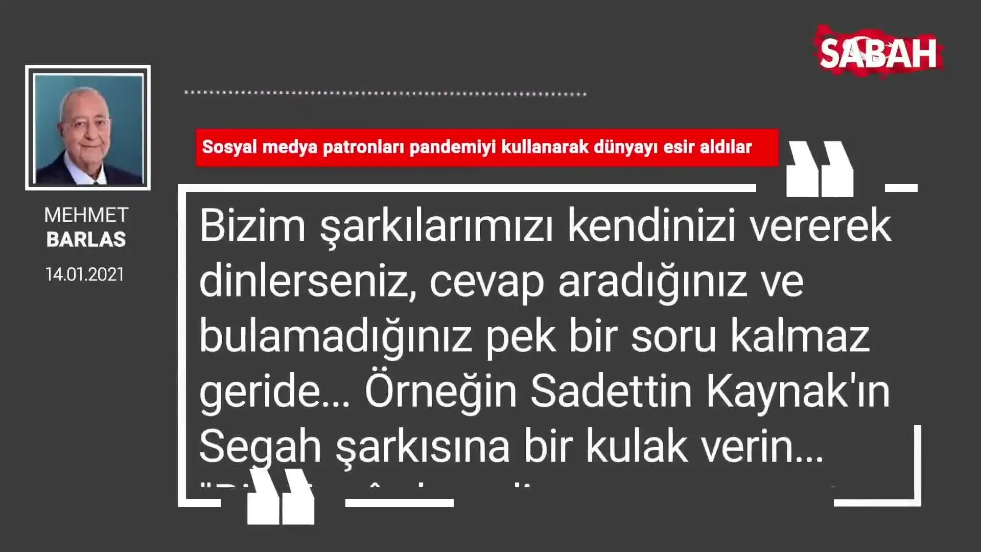 Mehmet Barlas Sosyal Medya Patronlari Pandemiyi Kullanarak Dunyayi Esir Aldilar Videosunu Izle Son Dakika Haberleri