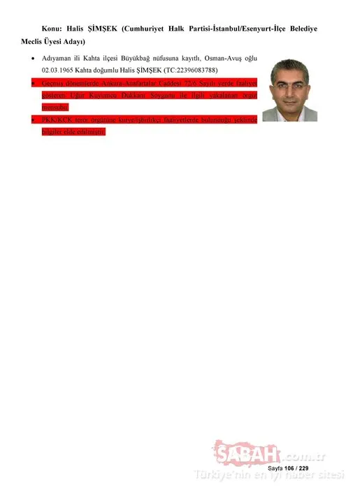 İşte CHP, Saadet Partisi ve İYİ Parti'nin PKK ile bağlantılı adayları!