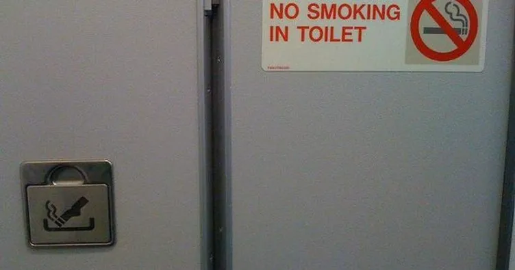 Uçakta sigara içti karakolluk oldu!