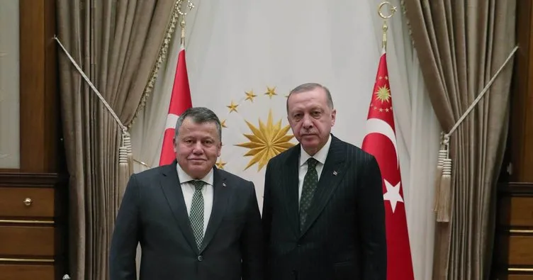 Başkan Erdoğan, Yargıtay Başkanı İsmail Rüştü Cirit’i Cumhurbaşkanlığı Külliyesinde kabul etti.