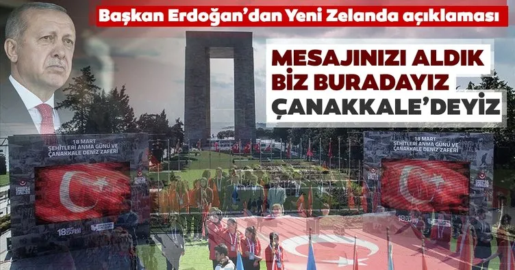 Çanakkale Zaferi'nin 104.yılı... Başkan Erdoğan'dan önemli açıklamalar