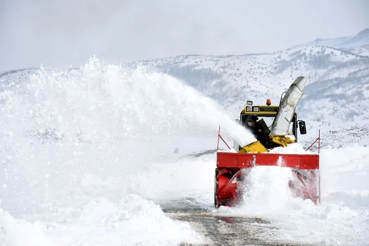 Muş’ta 6 metre karla zorlu mücadele! Kardan tüneller oluşuyor