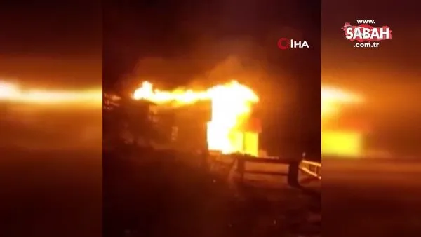 Rize'de yayla evinin kundaklandığı iddiası | Video