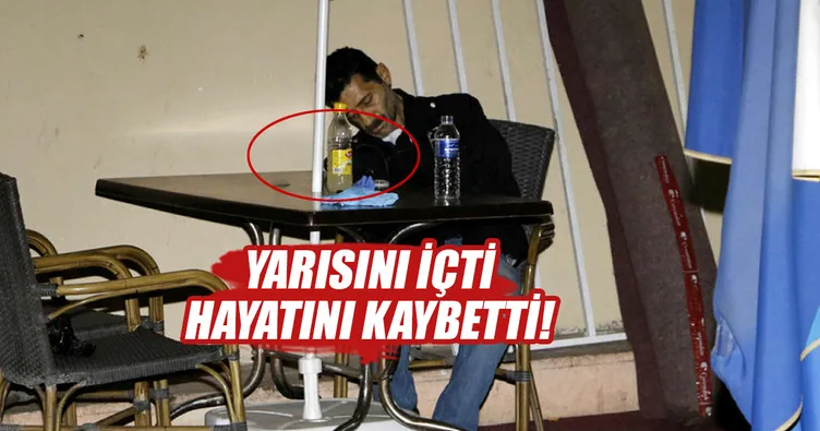 Limonatanın yarısını içti, masada öldü
