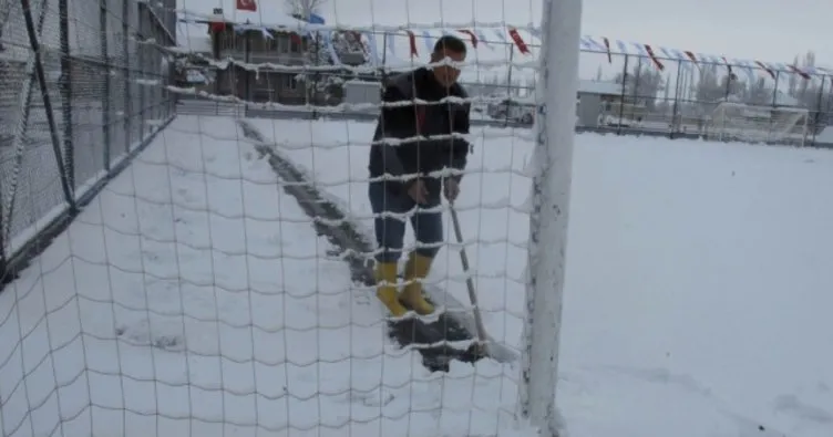 Kar yağışı amatör maçları erteletti