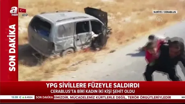 PKK/YPG terör örgütü Cerablus'ta sivilleri hedef aldı