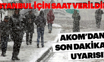 Meteoroloji’den son dakika İstanbul kar yağışı uyarısı! Beklenen kar yağışı geliyor...