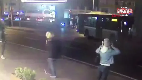 Mecidiyeköy'deki halk otobüsü kazası kamerada