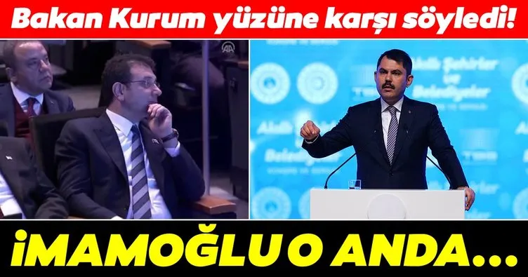 Bakan Kurum, Ekrem İmamoğlu’na bakarak söyledi: Kanal İstanbul’u yapacağız!
