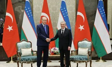 Başkan Erdoğan, mevkidaşı Mirziyoyev ile görüştü