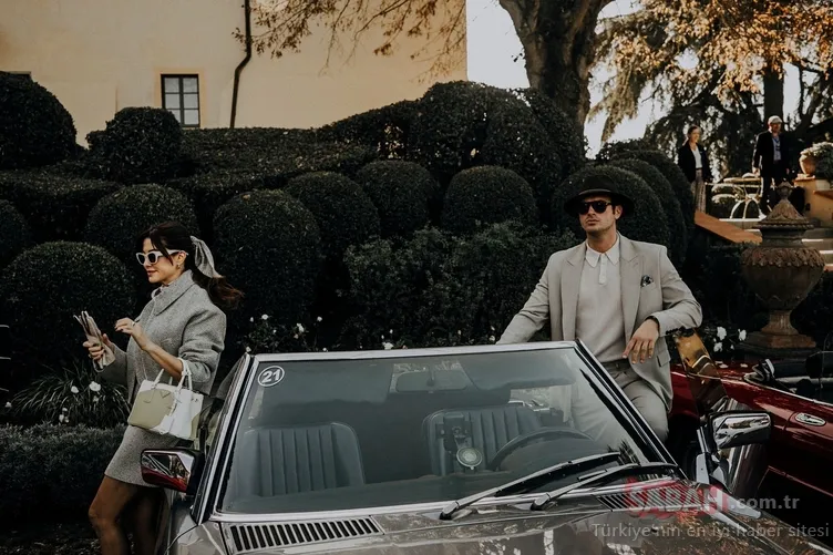 Gözde çift Kıvanç Tatlıtuğ ile Başak Dizer Toskana’da klasik araba deneyimi! Bugünü asla unutamam