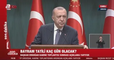Başkan Erdoğan’dan Kabine Toplantısı kararları açıklaması