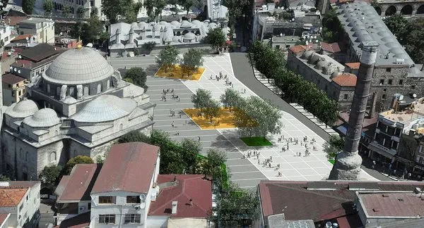 Beyazıt Meydanı'ndaki çalışmaların detayları belli oldu