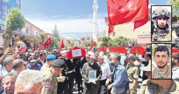 Şehitlerimizi uğurladık