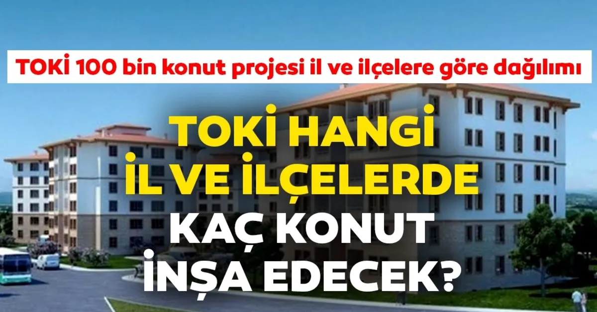 Toki 2020 100 Bin Sosyal Konut Projesine Kimler Basvuru Yapabilir Hangi Il Ve Ilcelerde Kac Konut Yapilacak Sartlar Nelerdir Son Dakika Haberler
