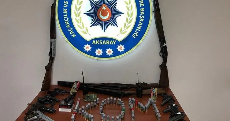 Aksaray’da silah kaçakçılığına 3 gözaltı