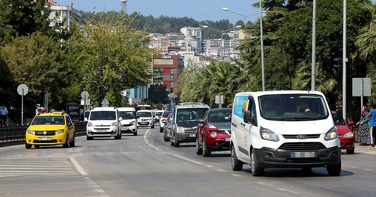 Samsun’da trafiğe kaydı yapılan her 2 araçtan 1’i beyaz renk