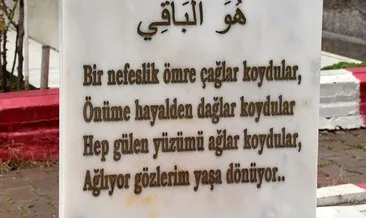Şehit oğlunun öğrendiği ilk türküyü evladının mezar taşına yazdırdı #istanbul