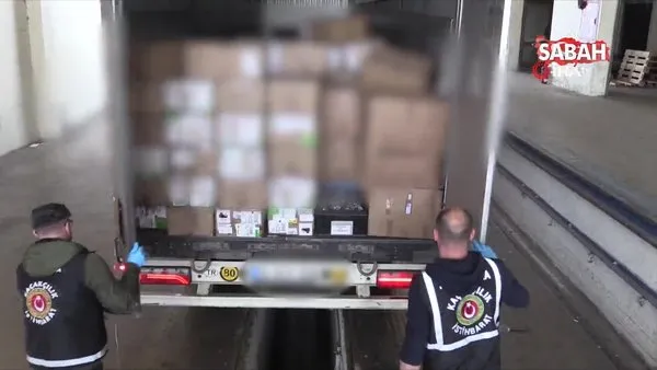 Kapıkule’den giriş yapan tırda milyonlarca kaçak malzeme ele geçirildi | Video