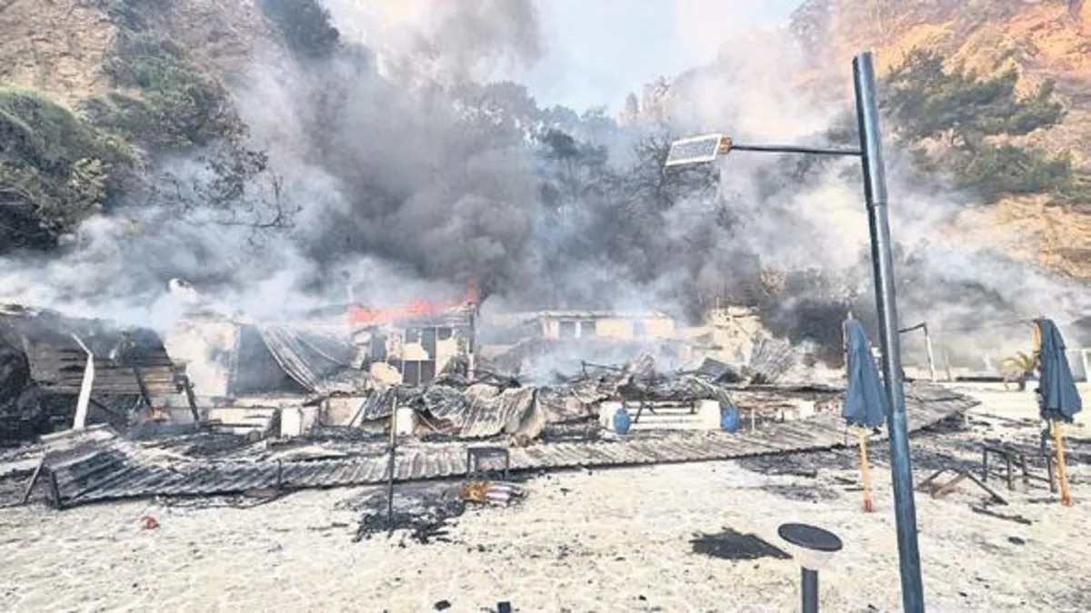 Büyükada’da korkutan yangın