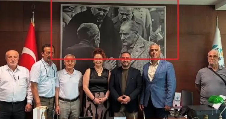 CHP’nin kurgusu çöktü! Atatürk portresi belediyenin çıktı... Kendim aldım dedi, Demirbaş çıktı