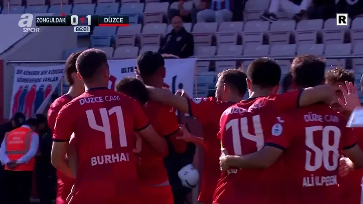 GOL İZLE | Zonguldak Kömürspor 0-1 Düzcespor (Berat Yavuz)