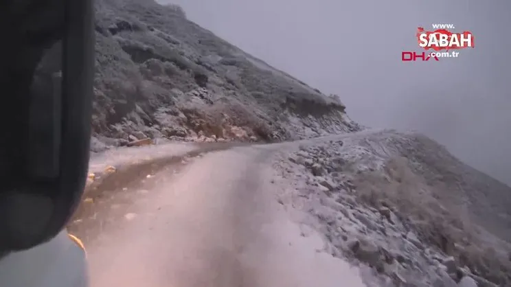 Rize'de yaylalar beyaza büründü | Video